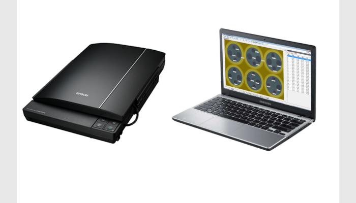 HiCC-E型β-內(nèi)酰胺酶檢驗(yàn)分析儀系統(tǒng)，又稱(chēng)抑菌圈測(cè)量?jī)x，抑菌圈測(cè)定儀，抗生素效價(jià)測(cè)定儀，效價(jià)分析儀。用于自動(dòng)進(jìn)行抑菌圈測(cè)量、β-內(nèi)酰胺酶檢驗(yàn)分析、抗生素藥敏效價(jià)分析等。